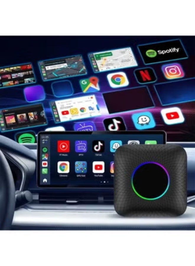 جهاز CarlinKit Android 13 AI Box الأقوى عالمياً - حوّل شاشة سيارتك إلى تابلت خارق بنظام أندرويد 13 | معالج كوالكوم 8 نوات | ذاكرة 128 جيجا | يدعم 4G SIM و eSim | تشغيل نتفليكس، يوتيوب، شاهد، وTOD - Image 4